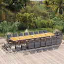19-Delige Tuinset Met Kussens Poly Rattan