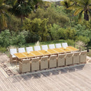 13-Delige Tuinset Met Kussens Poly Rattan