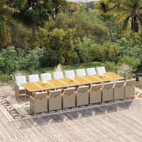 13-Delige Tuinset Met Kussens Poly Rattan