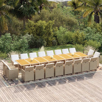13-Delige Tuinset Met Kussens Poly Rattan