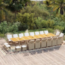 19-Delige Tuinset Met Kussens Poly Rattan