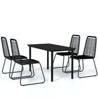 5-Delige Tuinset Zwart