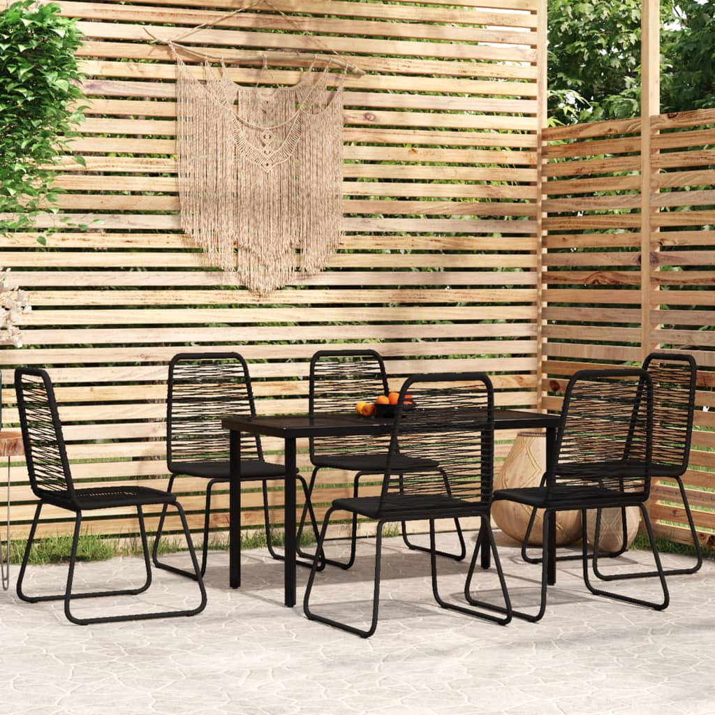 5-Delige Tuinset Zwart