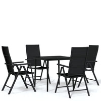 5-Delige Tuinset Zwart