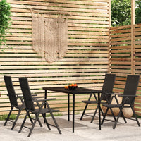 5-Delige Tuinset Zwart