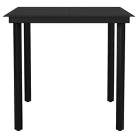 3-Delige Tuinset Zwart