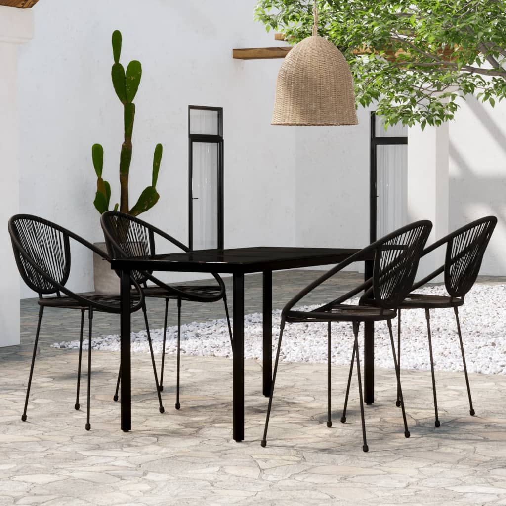 3-Delige Tuinset Zwart