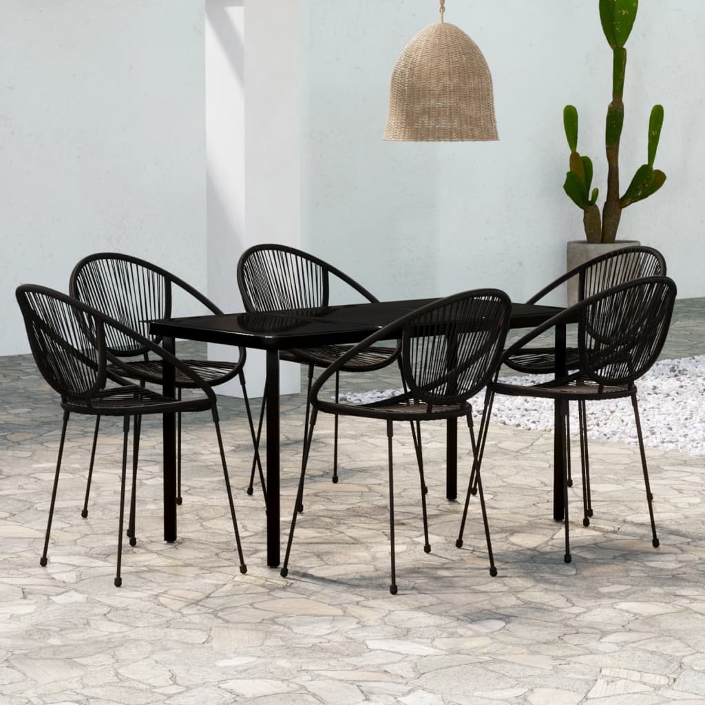 3-Delige Tuinset Zwart