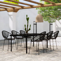 3-Delige Tuinset Zwart