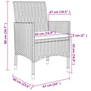 7-Delige Tuinset Met Kussens Poly Rattan En Glas