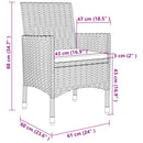 7-Delige Tuinset Met Kussens Poly Rattan En Glas