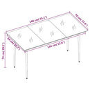 7-Delige Tuinset Met Kussens Poly Rattan En Glas