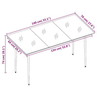 7-Delige Tuinset Met Kussens Poly Rattan En Glas