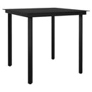3-Delige Tuinset Met Kussens Poly Rattan En Glas