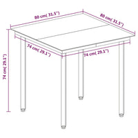 3-Delige Tuinset Met Kussens Poly Rattan En Glas