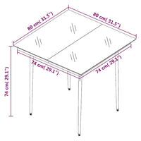 3-Delige Tuinset Met Kussens Poly Rattan En Glas