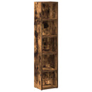 Cd-Kasten 21X16X93,5 Cm Bewerkt Hout Kleurig