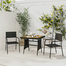 3-Delige Tuinset Poly Rattan
