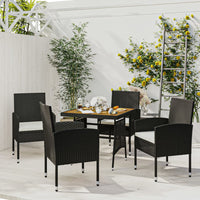 3-Delige Tuinset Poly Rattan
