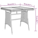 3-Delige Tuinset Poly Rattan