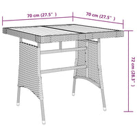 3-Delige Tuinset Poly Rattan