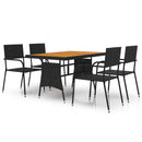 5-Delige Tuinset Poly Rattan