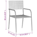 5-Delige Tuinset Poly Rattan