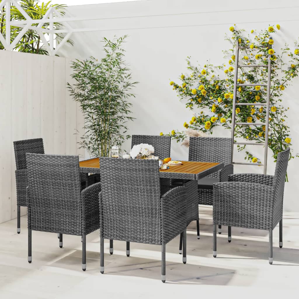 5-Delige Tuinset Poly Rattan