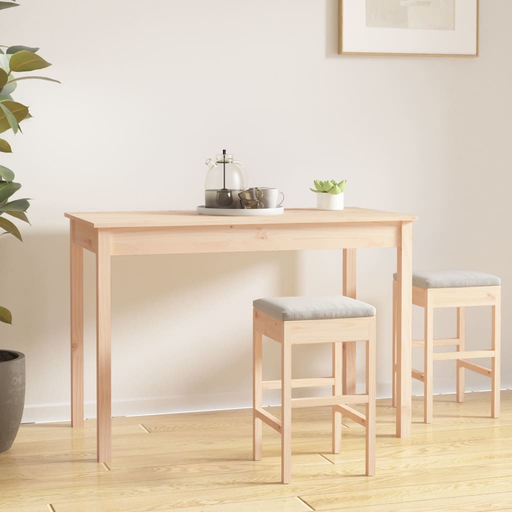 Eettafel 110X55X75 Cm Massief Grenenhout