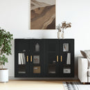 Wandgemonteerde Kasten 2 Pcs Artisan Eik En Zwart