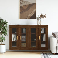 Wandgemonteerde Kasten 2 Pcs Artisan Eik En Zwart