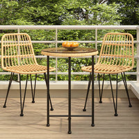 Eettafel Ø55 Cm Gehard Glas En Staal