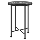 Eettafel Ø55 Cm Gehard Glas En Staal