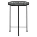 Eettafel Ø55 Cm Gehard Glas En Staal