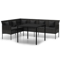 Tuinset Met Kussens Poly Rattan