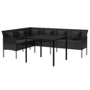 Tuinset Met Kussens Poly Rattan