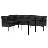 Tuinset Met Kussens Poly Rattan
