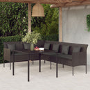 Tuinset Met Kussens Poly Rattan