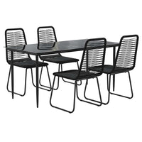 5-Delige Tuinset Zwart