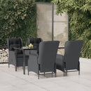 5-Delige Tuinset Poly Rattan