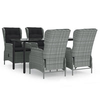 5-Delige Tuinset Poly Rattan