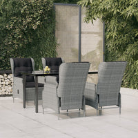 5-Delige Tuinset Poly Rattan