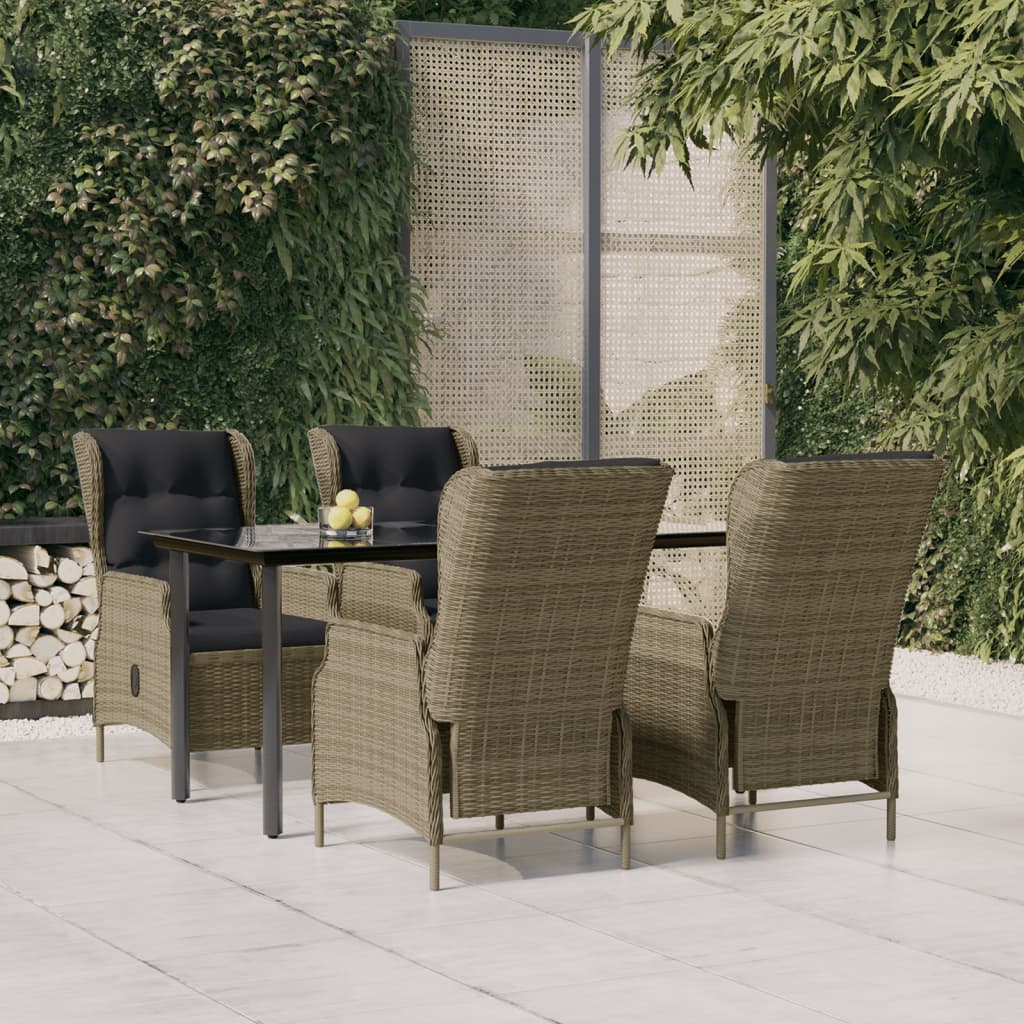 5-Delige Tuinset Poly Rattan