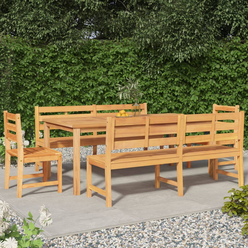 5-Delige Tuinset Massief Teakhout