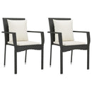 3-Delige Tuinset Met Kussens Poly Rattan