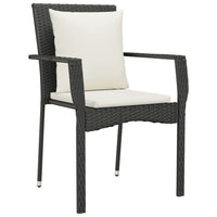3-Delige Tuinset Met Kussens Poly Rattan