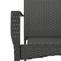 3-Delige Tuinset Met Kussens Poly Rattan