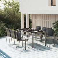 3-Delige Tuinset Met Kussens Poly Rattan