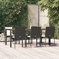 3-Delige Tuinset Met Kussens Poly Rattan