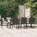 3-Delige Tuinset Met Kussens Poly Rattan